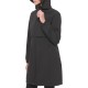 Women's waterproof hooded jacket with adjustable waist and hood