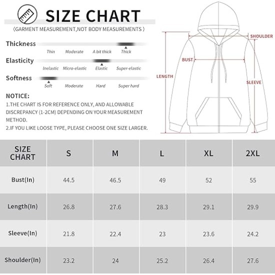 Women's zipper hoodie cute oversized long sleeve sweatshirt for teenage girl casual fall Y2K clothing