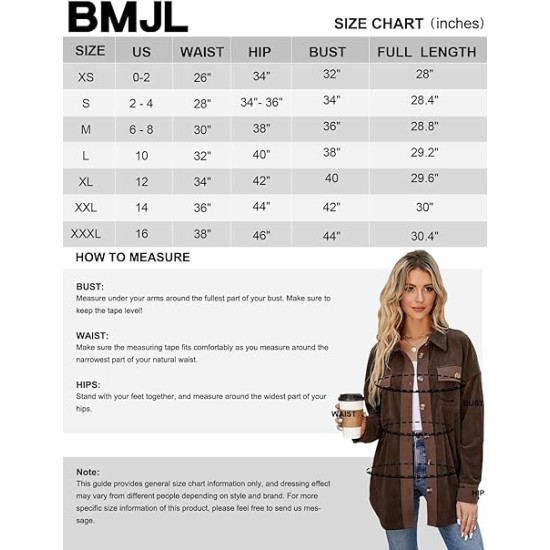 Women's corduroy jacket oversized button-down jacket autumn fashion dress jacket