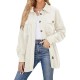 Women's corduroy jacket oversized button-down jacket autumn fashion dress jacket